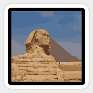 egyptian sphinx Sticker